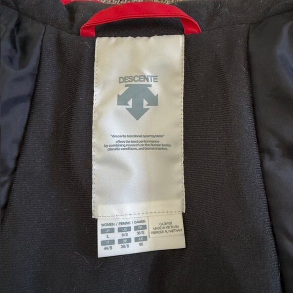 DESCENTE Mila Insulated Ski Snowboard Red Jacket Sz S/8 - Picture 11 of 16